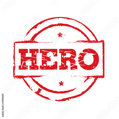 Red vector circles grunge stamps HERO