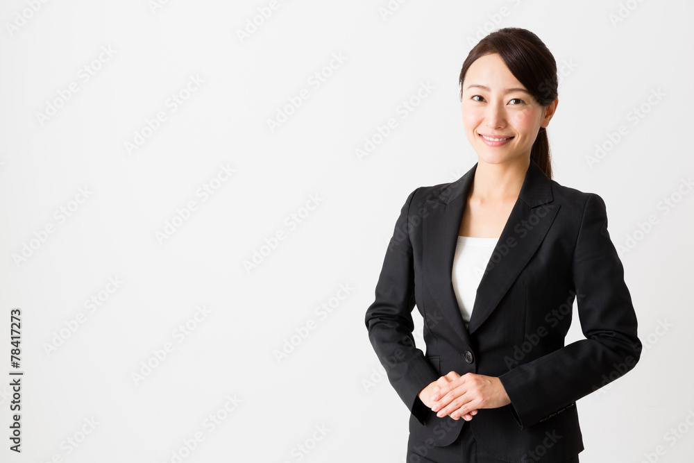 asian businesswoman on white backgroound asian businesswoman on white backgroound