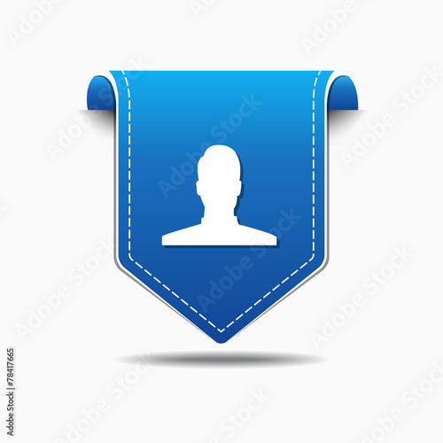 User blue Vector Icon Design