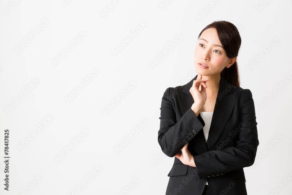asian businesswoman on white backgroound asian businesswoman on white backgroound