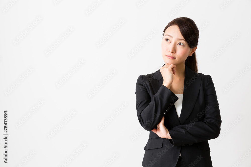 asian businesswoman on white backgroound asian businesswoman on white backgroound