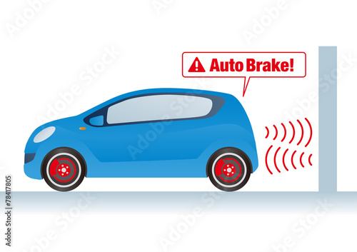 Brake assist system illustration