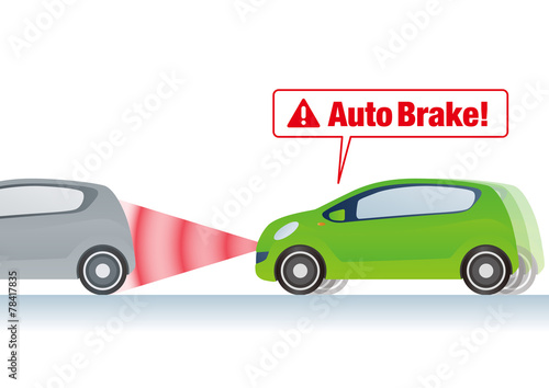 Brake assist system illustration