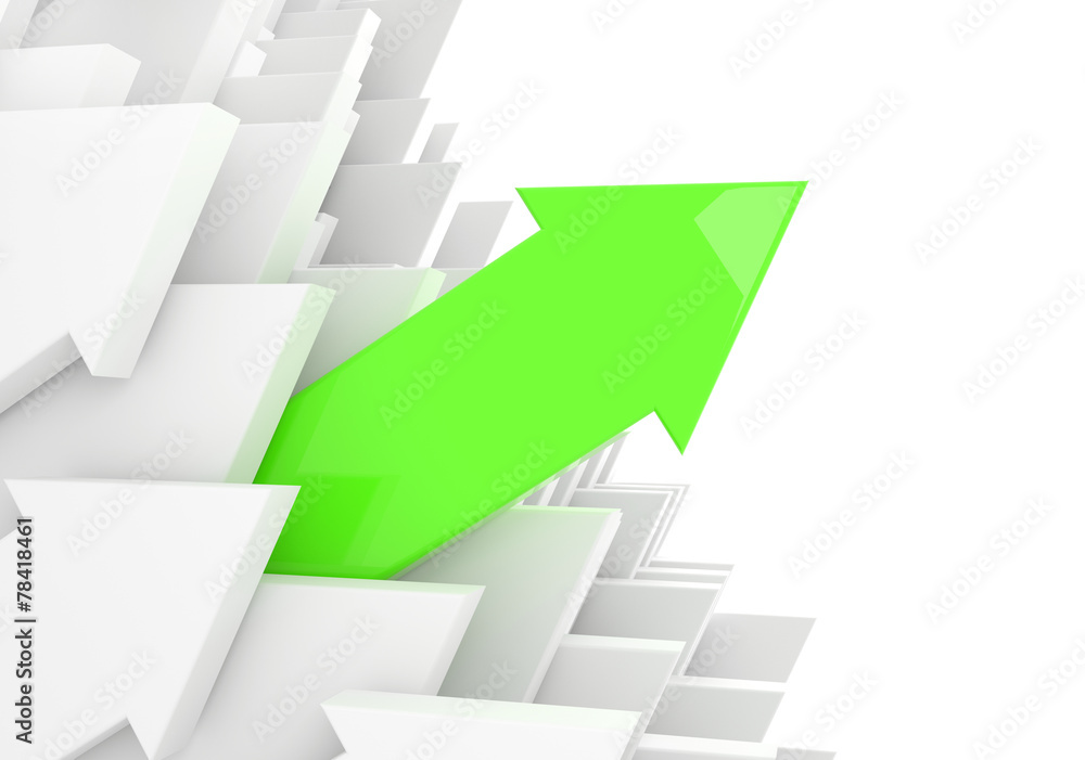 Green arrow leads Green arrow leads
