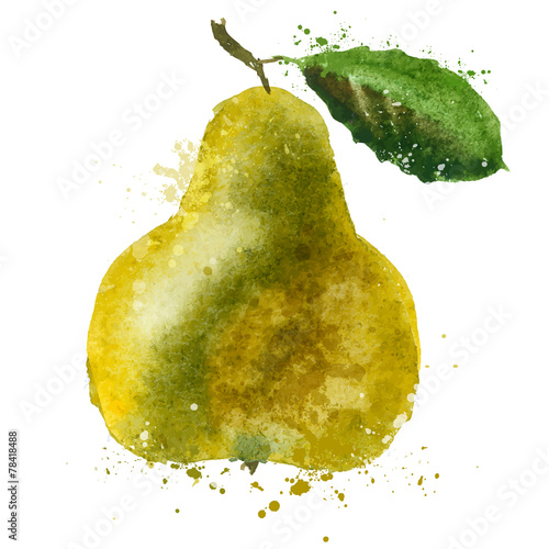 PEAR vector logo design template. fruit or food icon.