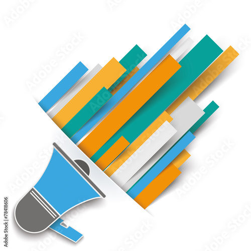 Convert Colored Stripes Bullhorn