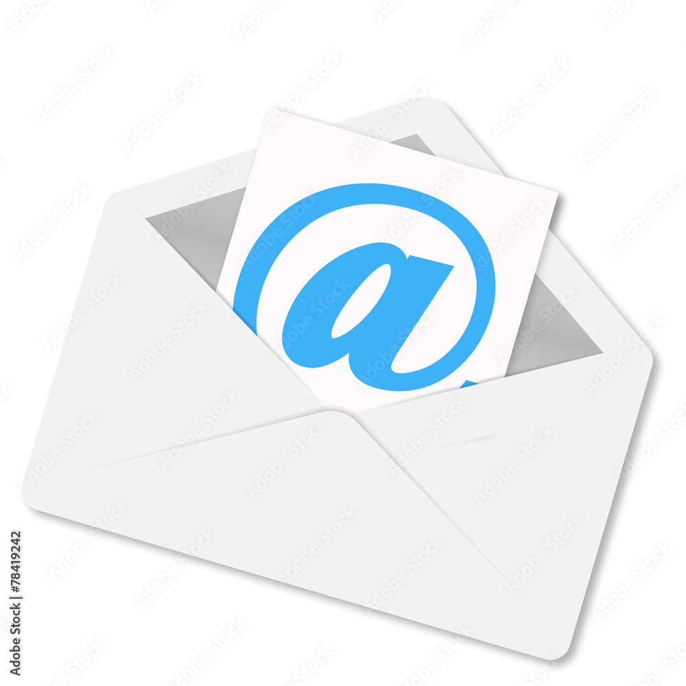 Envelope with shadow mail vector illustration Envelope with shadow mail vector illustration