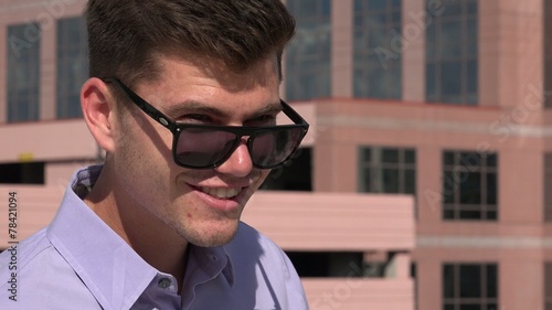 Man Wearing Sunglasses