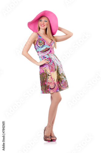Young woman in fashion concept