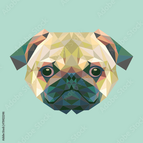 Hipster Dog Abstrakt