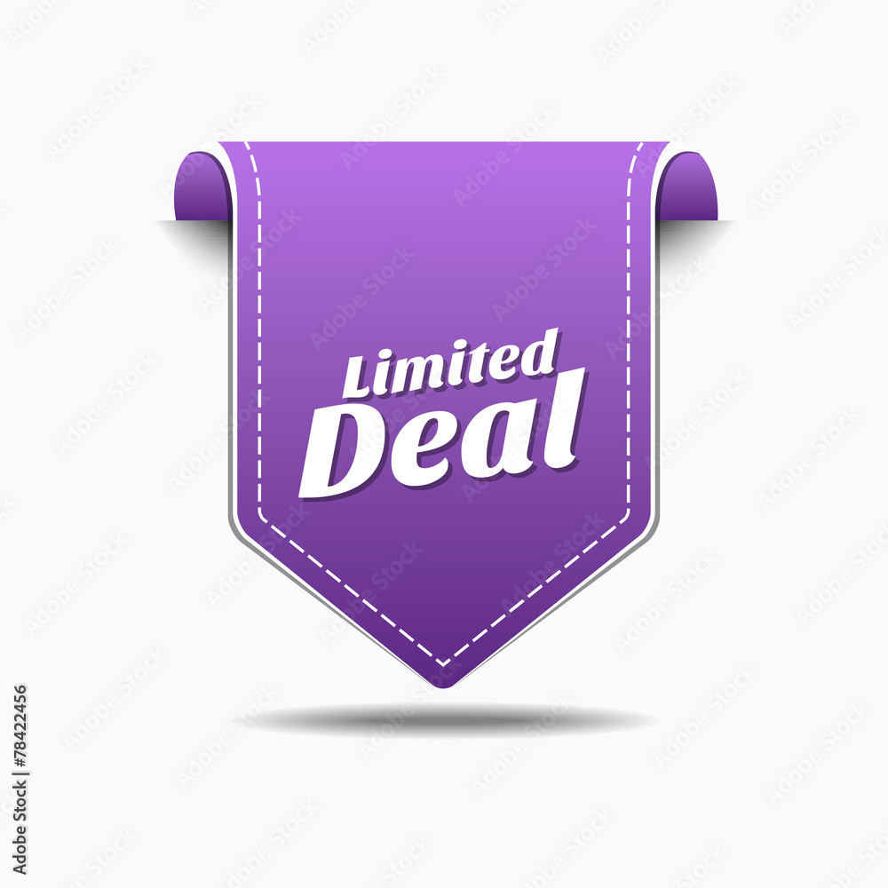 Limited Purple Vector Icon Design Limited Purple Vector Icon Design