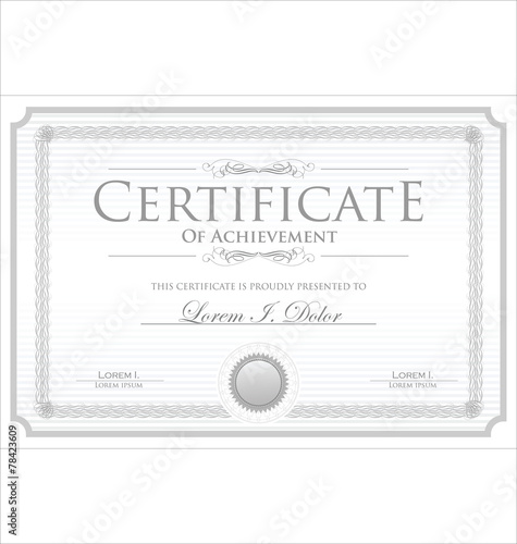 Certificate template