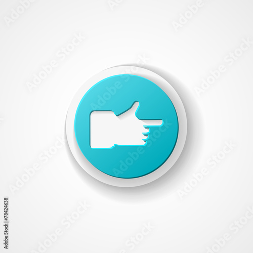 Hand cursor web icon