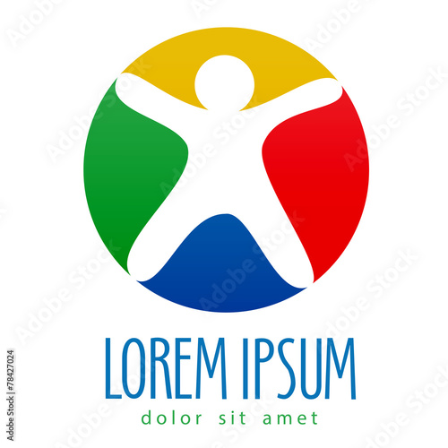 Sociology vector logo design template. society or people icon.