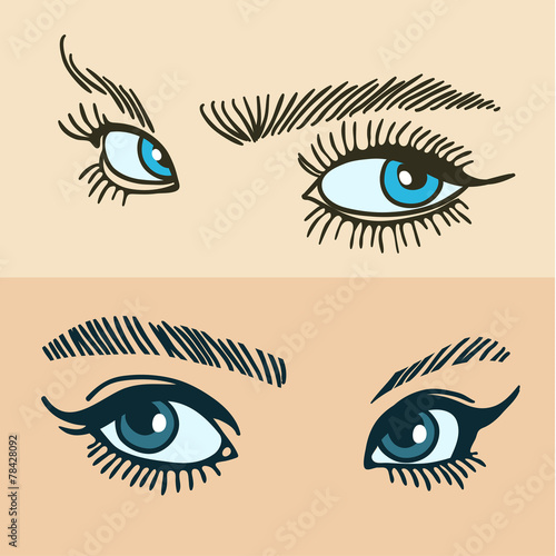 blue womens eyes