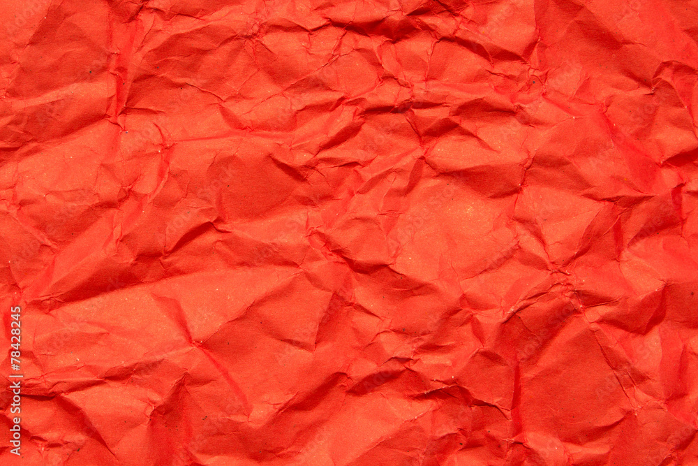 Red crumpled paper, for backgrounds Red crumpled paper, for backgrounds