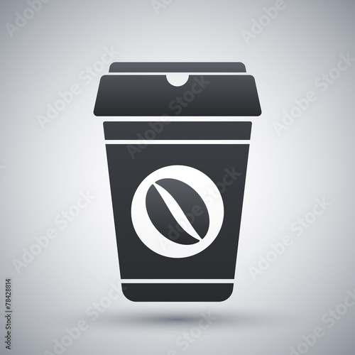 Coffee cup icon, vector