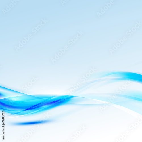 Modern abstract bright sparkle blue swoosh background