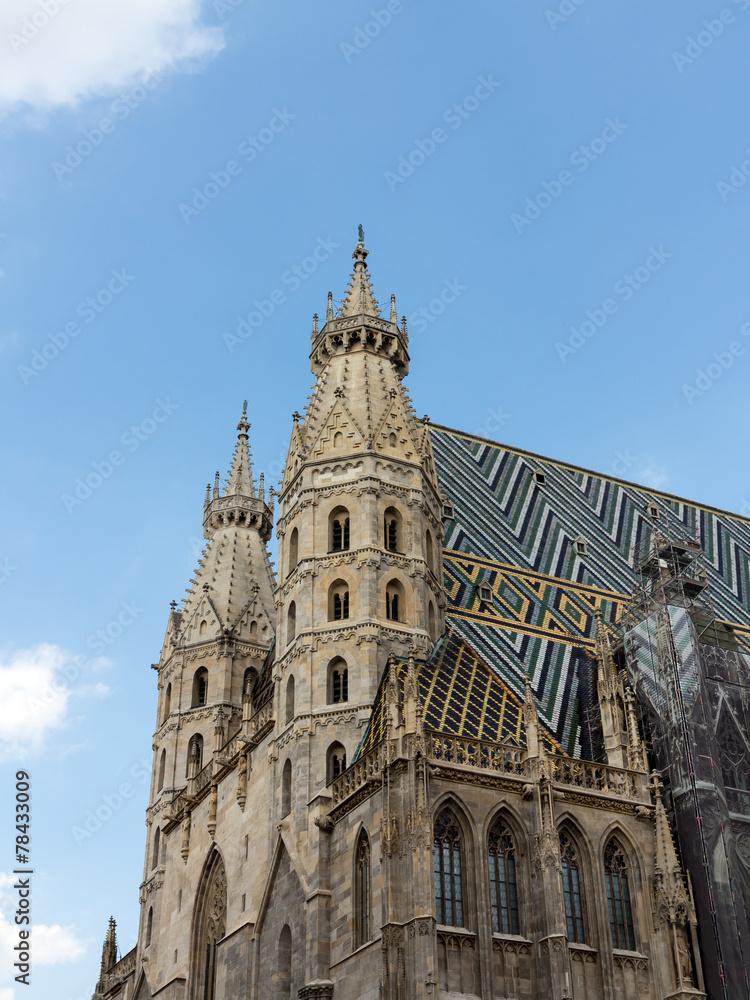 Fototapeta premium Stephansdom von Wien, Blick von Südwesten