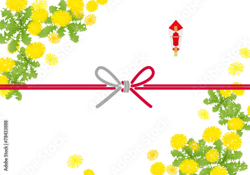 春　たんぽぽ　和柄