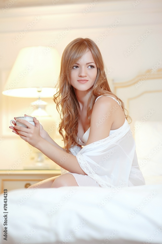 bride in bedroom