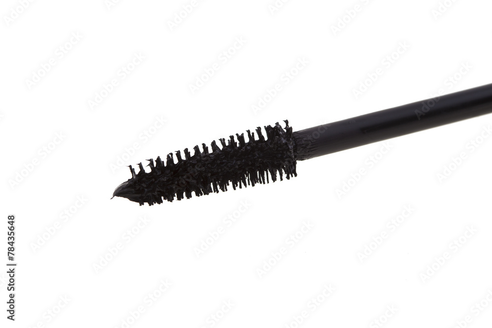 Brush of black mascara Brush of black mascara