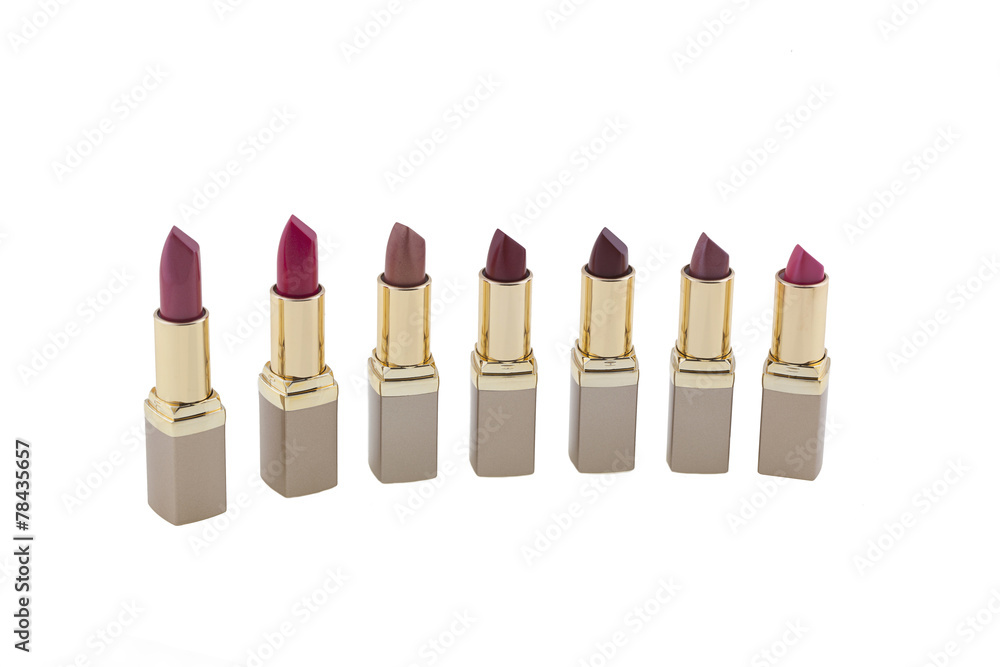 Red lipstick isolated Red lipstick isolated