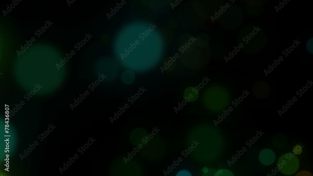 Flickering Colorful Particles on Black Background Flickering Colorful Particles on Black Background