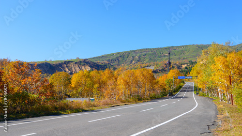 Hachimantai Aspite Line in autumn, in Iwate and Akita, Japan