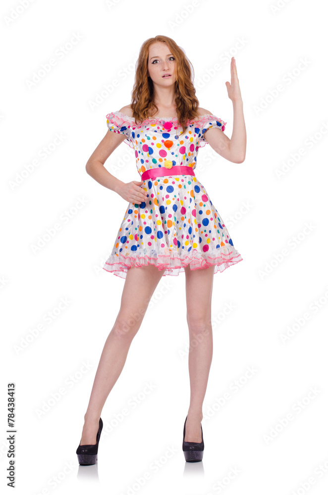 Fototapeta premium Woman in fashion clothing concept