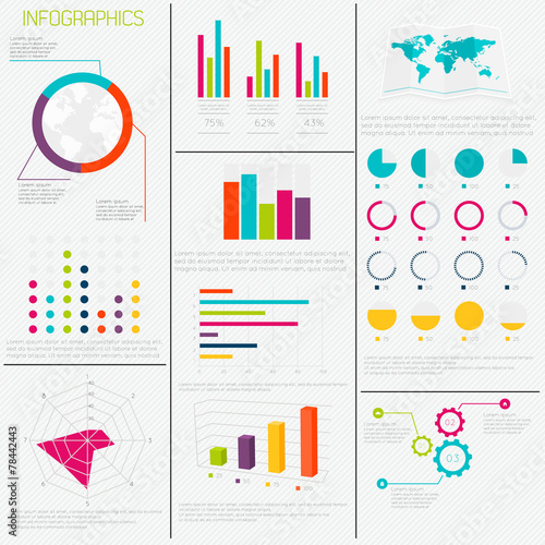 Set of Timeline Infographic Design Templates.