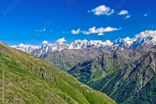 Mountain landscape. Caucasian National Park. Russia © Vitalez