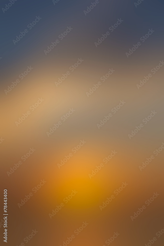 Colorful abstract blurry background of sunset, bokeh effect