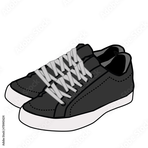 vector  shoe isolated