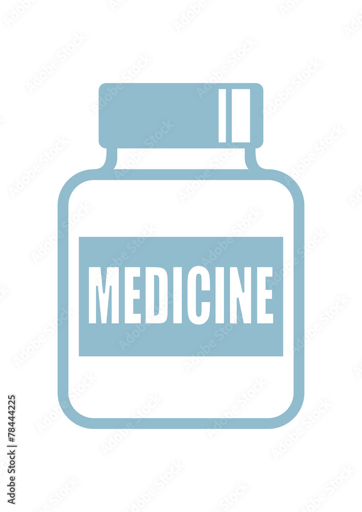 Medicine vector icon on white background Medicine vector icon on white background