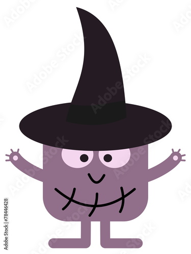 a witch with hat