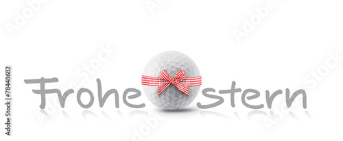 Frohe Ostern mit golfball