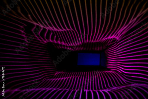 Purple and Blue Abstract Light Painting