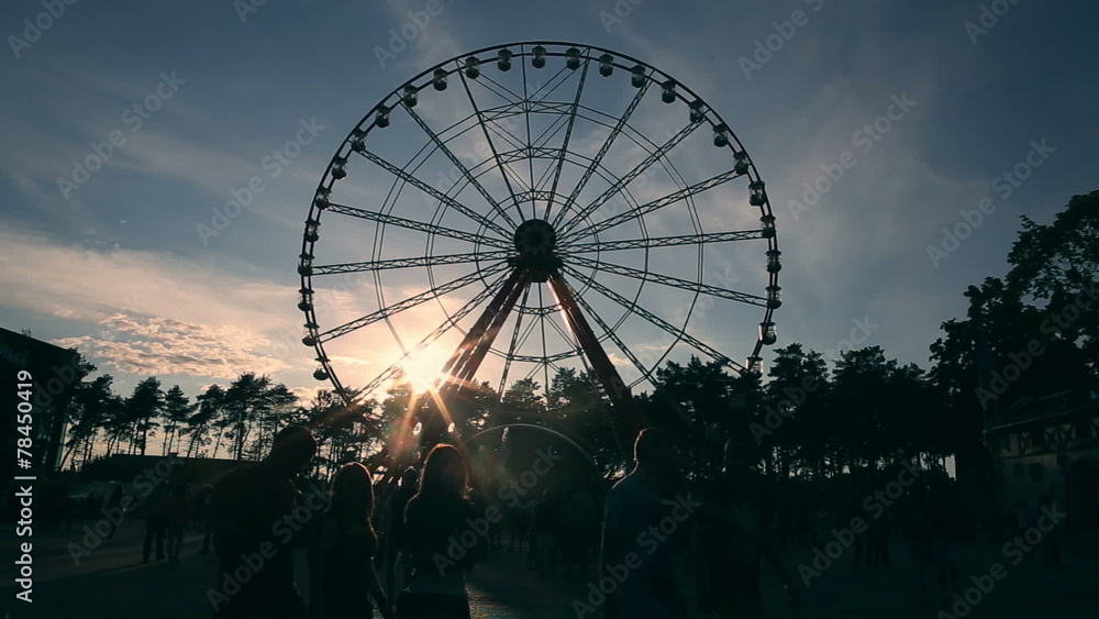 The Ferris wheel attraction time lapse 2 The Ferris wheel attraction time lapse 2