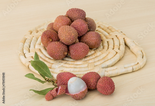 Tropical fruit - lychee photo