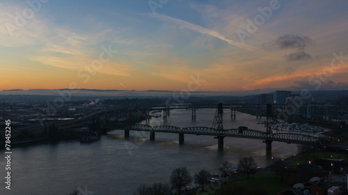 Wallpaper Mural Time Lapse of Sunrise Over Portland OR One Early Morning Torontodigital.ca