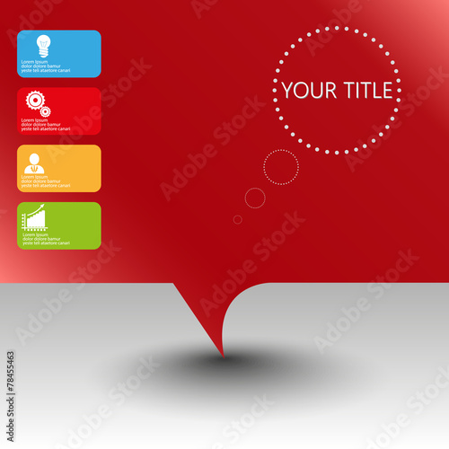 abstract infographic idea concept with place for your title