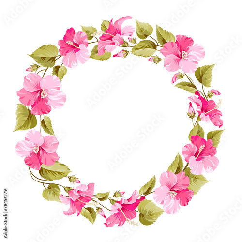 Floral wreath.