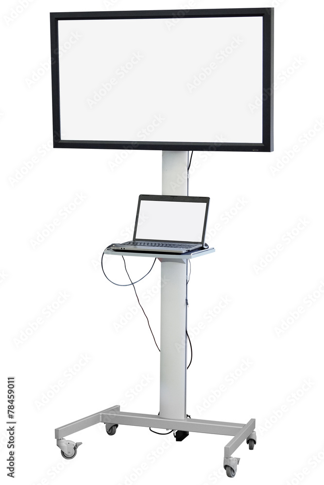monitor with stand isolated under the white background monitor with stand isolated under the white background