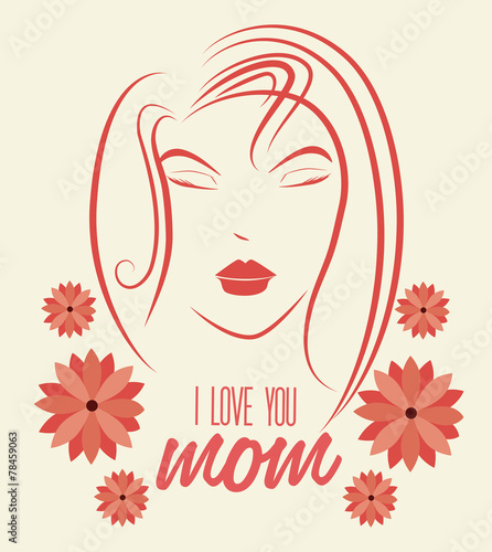 Mother day design, vector illustration.
