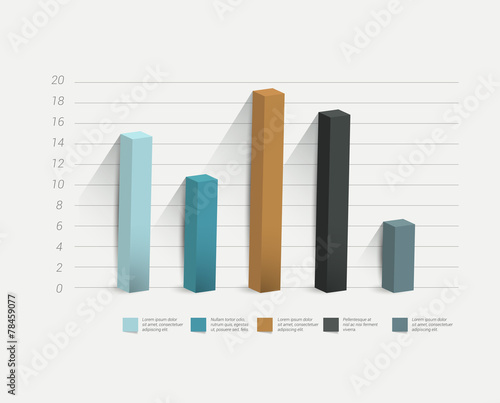 Chart, graph. Simply color editable. Infographics elements.