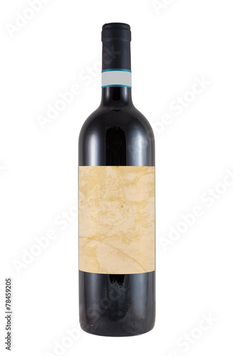 bottle of barolo or barbaresco italian wine photo
