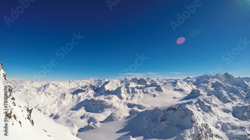 Swiss Alps, panorama from Mont Fort
