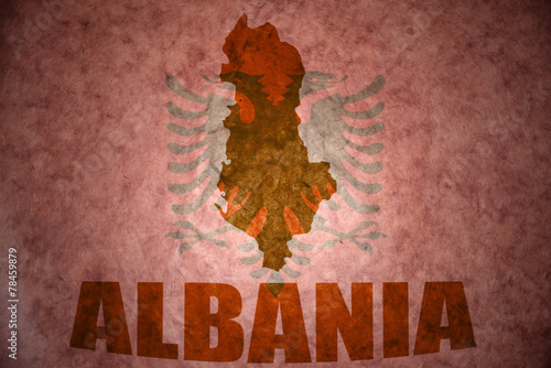 Vintage albania map