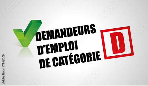 demandeur d'emploi catégorie A,B,C,D